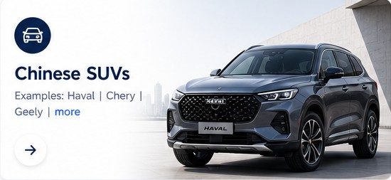 White Chinese SUV category