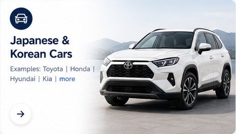 White Japanese or Korean SUV category