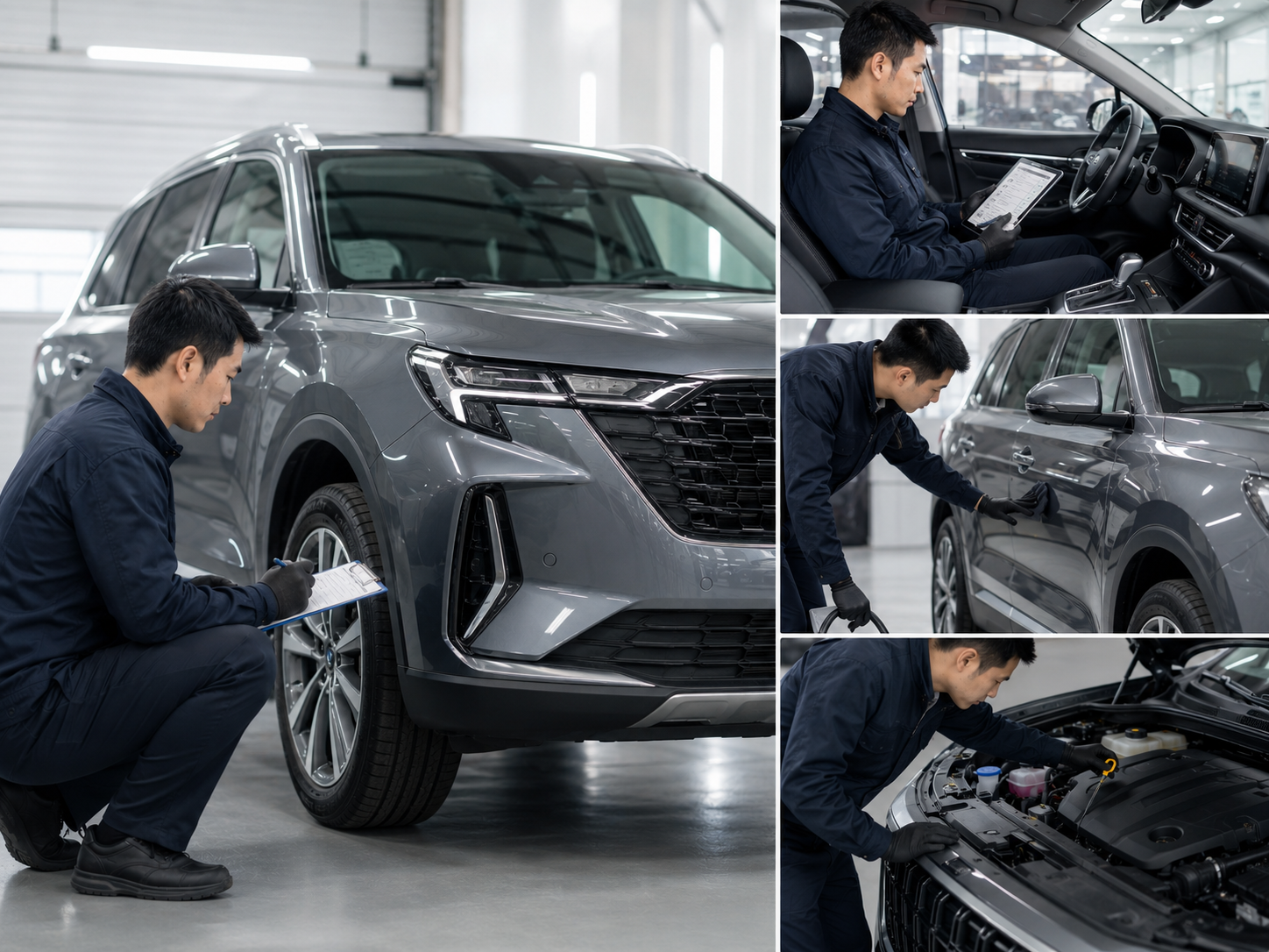 Used vehicle inspection and preparation before export